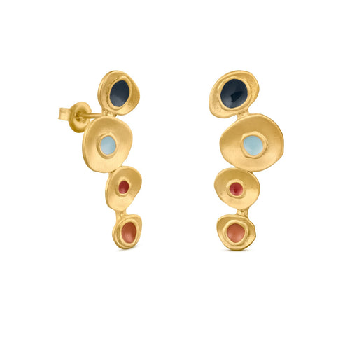 Favorita Colors Gold Earrings Medium