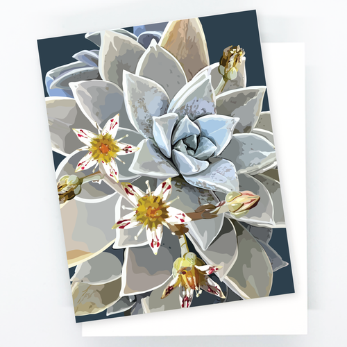Blooming Succulent Notecard