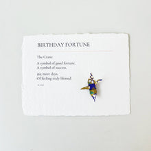 Load image into Gallery viewer, Birthday Fortune: Origami Embellished Birthday Card