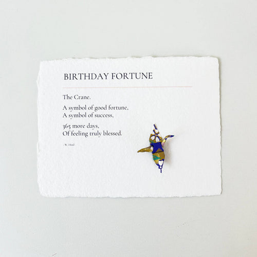 Birthday Fortune: Origami Embellished Birthday Card