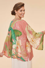 Load image into Gallery viewer, Delicate Tropical Kimono Jacket in Candy