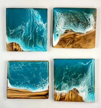 Load image into Gallery viewer, Ocean Decorated Square Coaster