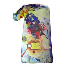 Load image into Gallery viewer, Kandinsky Yellow Red Blue Scarf