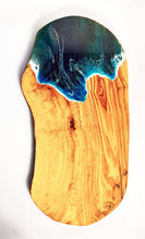 Load image into Gallery viewer, Medium Ocean Decorated Olive Wood Cheese Board