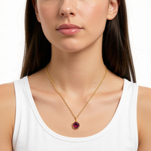 Load image into Gallery viewer, Anatoli Rhodolite Garnet Necklace