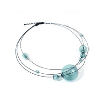 Load image into Gallery viewer, Cumulus Necklace: Glass Aqua