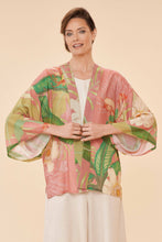 Load image into Gallery viewer, Delicate Tropical Kimono Jacket in Candy