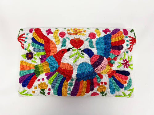 Otomi Beaded Clutch