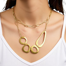 Load image into Gallery viewer, Abstract Hammered Cut-Out Necklace