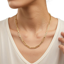 Load image into Gallery viewer, Paper Clip Handmade Chain Necklace