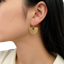 Load image into Gallery viewer, "Mayan" Hoop Earrings