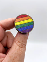 Load image into Gallery viewer, Wooden Pride Pin