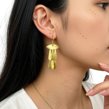Load image into Gallery viewer, Eye Cascade with Teardrops Earrings