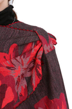 Load image into Gallery viewer, Red / Black Reversible Rose Short – Loop Wrap Collection