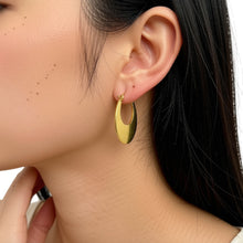 Load image into Gallery viewer, Medium Oval Hoop Earrings