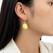 Load image into Gallery viewer, Organic Shape Domed Drop Earrings