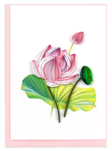 Load image into Gallery viewer, Pink Lotus Gift Enclosure Mini Card
