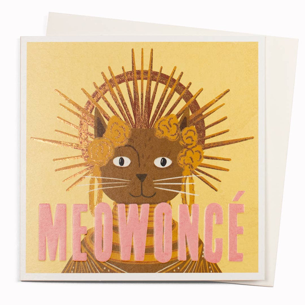 Meowonce - Beyonce Cat Card