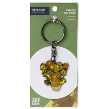 Load image into Gallery viewer, Keychains - Sunflowers - Vincent van Gogh