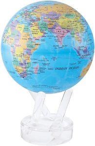 Blue Political Map 6" Mova Globe