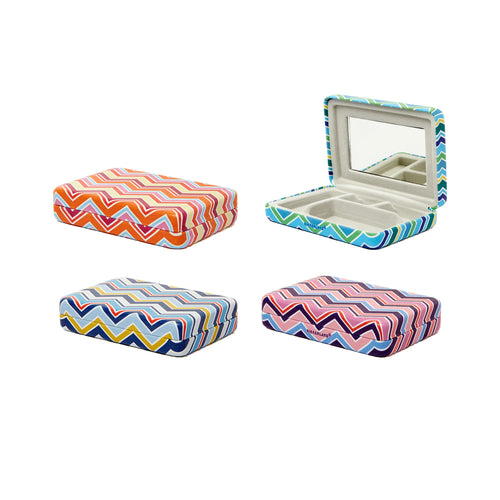 Striped Portable Jewelry Case