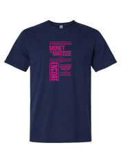 Load image into Gallery viewer, SBMA Navy Monet - Matisse T-Shirt