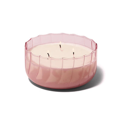Desert Peach Pink Glass Candle 12 oz.