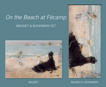 Load image into Gallery viewer, On the Beach at Fecamp Bookmark and Magnet Set