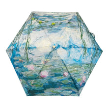 Load image into Gallery viewer, Monet Waterlilies Travel Umbrella with Case