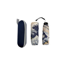 Load image into Gallery viewer, Hokusai Great Wave Travel Umbrella with Case