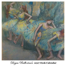 Load image into Gallery viewer, Degas Ballerina's Desk Calendar 2027