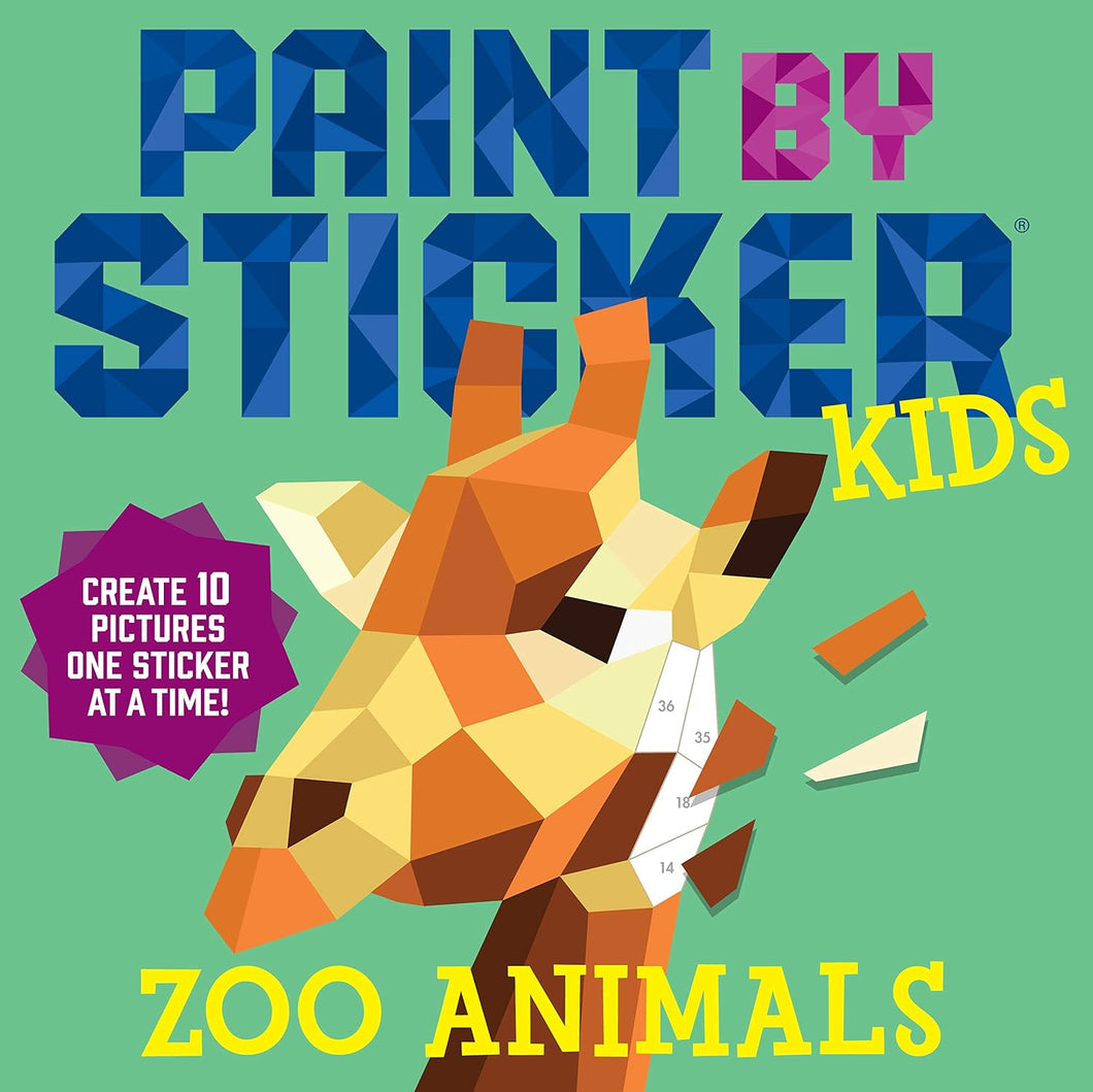 Paint By Sticker Kids:  Zoo Animals