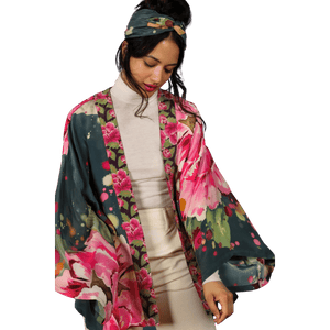 Painted Peony Kimono Jacket