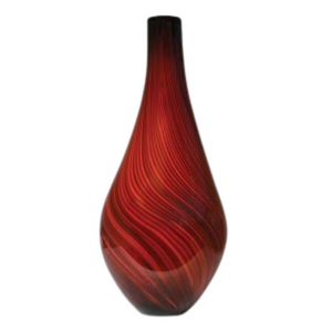 Red Twist Vase