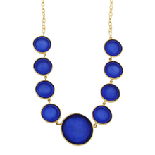 Load image into Gallery viewer, Navy Bubble Necklace