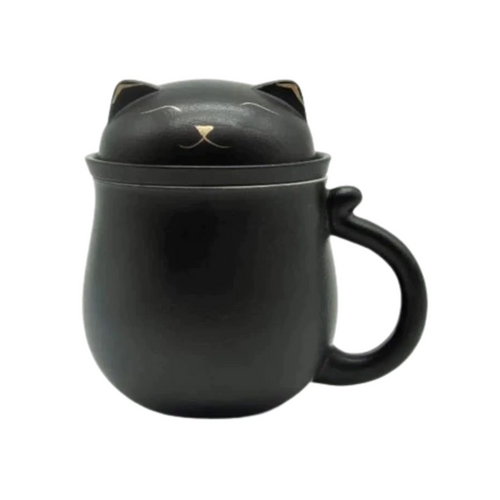 Black Lucky Cat Mug