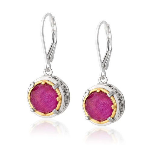 Ruby Doublet Earrings