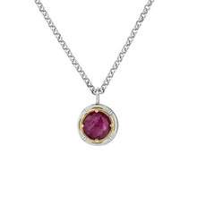 Load image into Gallery viewer, Anatoli Ruby Doublet Necklace