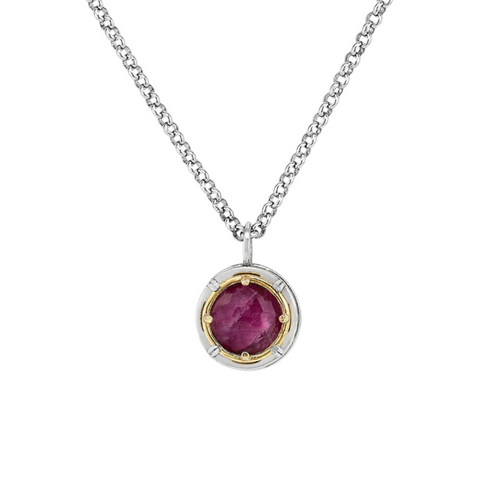 Ruby Doublet Necklace