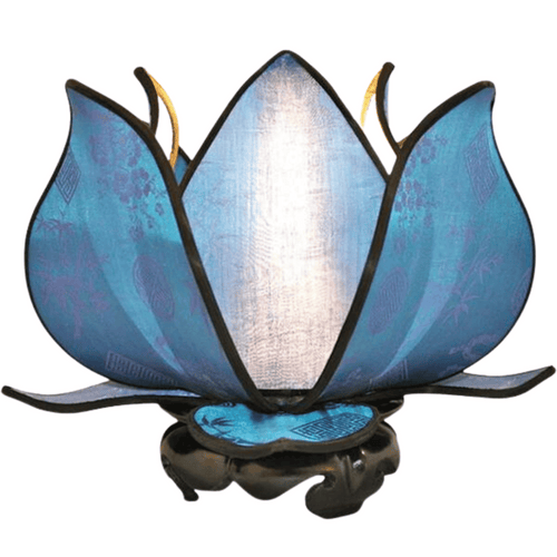 Aqua Blooming Lotus Lamp