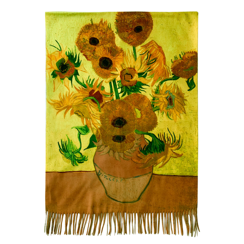 Van Gogh Sunflowers Wool Scarf