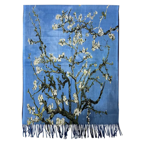 Van Gogh Almond Blossom Wool Scarf