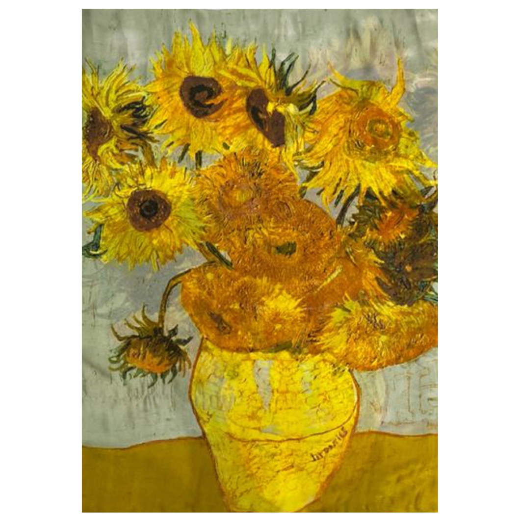 Van Gogh Silk Sunflowers Scarf