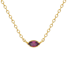 Load image into Gallery viewer, Anatoli Rhodolite Garnet Gold Necklace