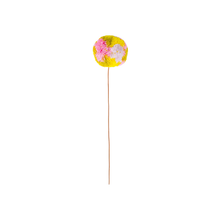 Load image into Gallery viewer, Yellow/Pink Mega Marble Pom Flower