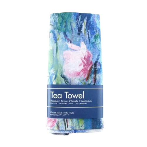 Monet Waterlilies Tea Towel
