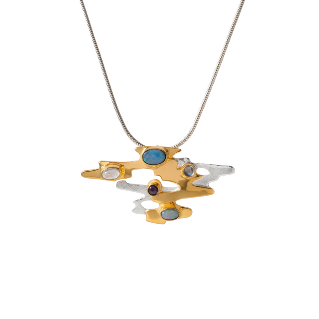 Monet Reflections Pendant by Paula Bolton