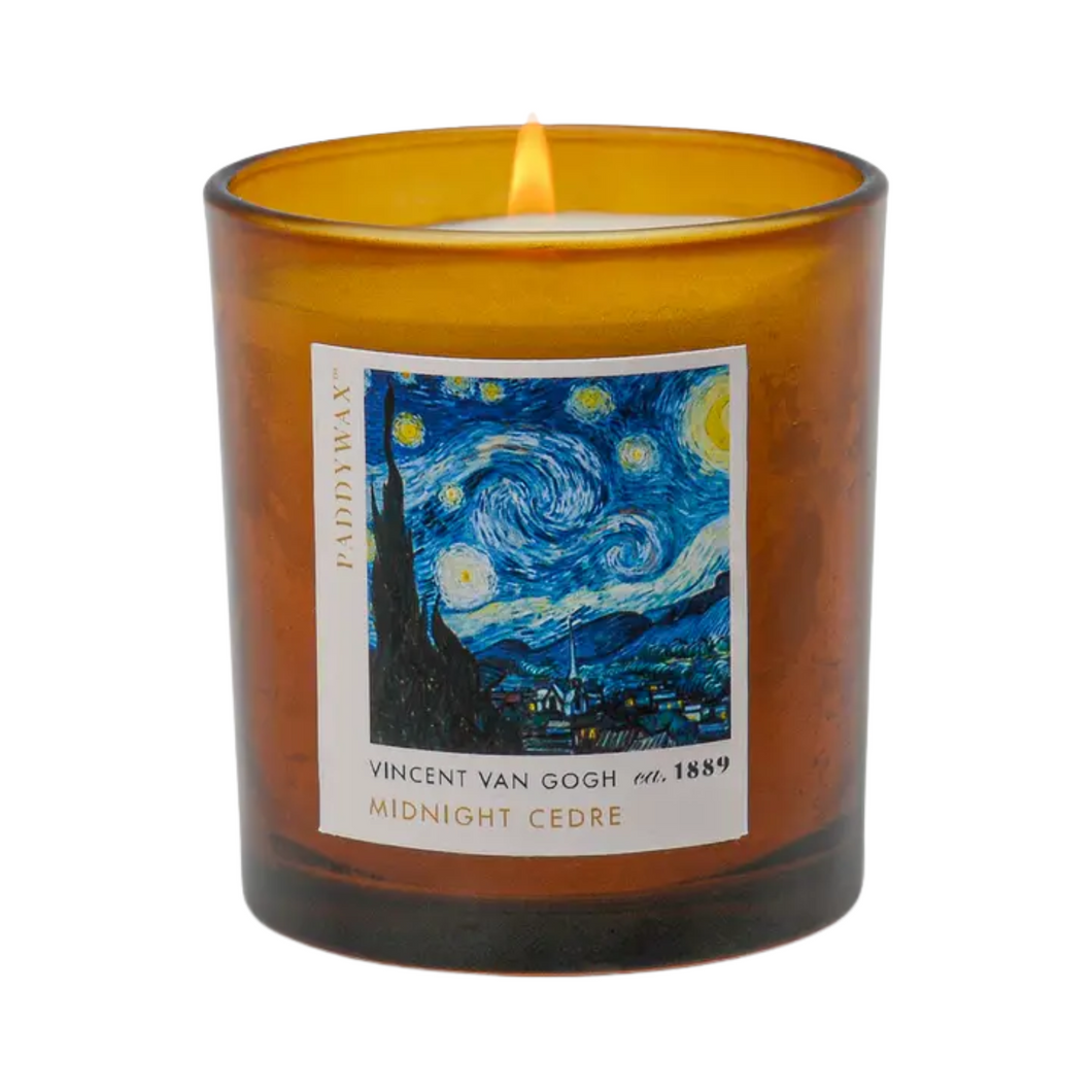 Van Gogh Starry Night Glass Candle