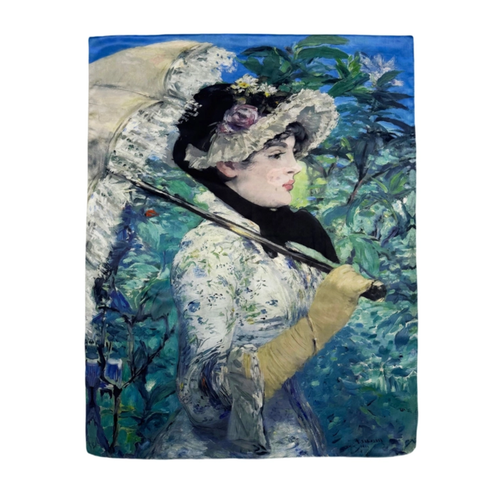 Manet Jeanne Demarsy/Monet Water Lilies Reversible Scarf