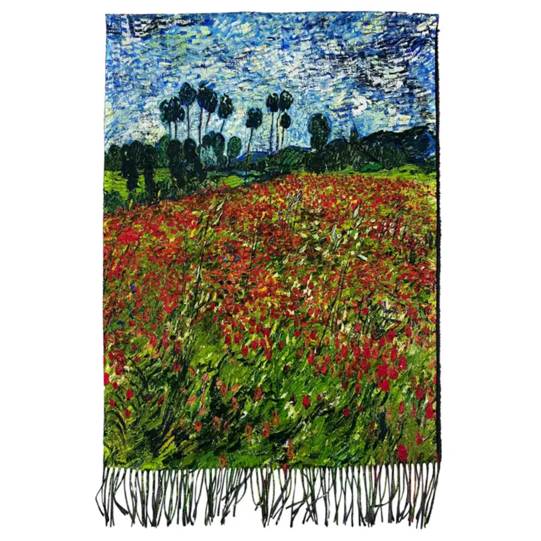 Van Gogh Poppy Fields Scarf